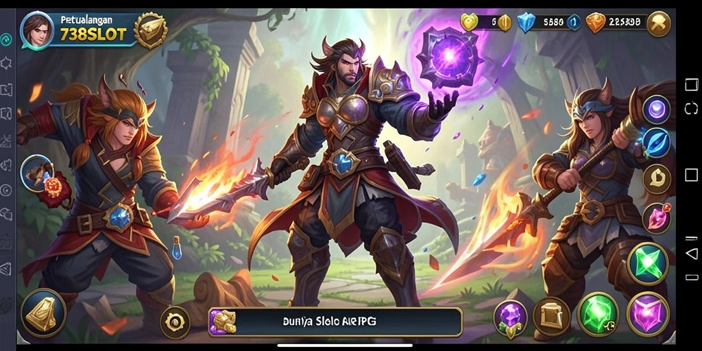 Gameplay seru 738SLOT dengan elemen slot yang menantang.