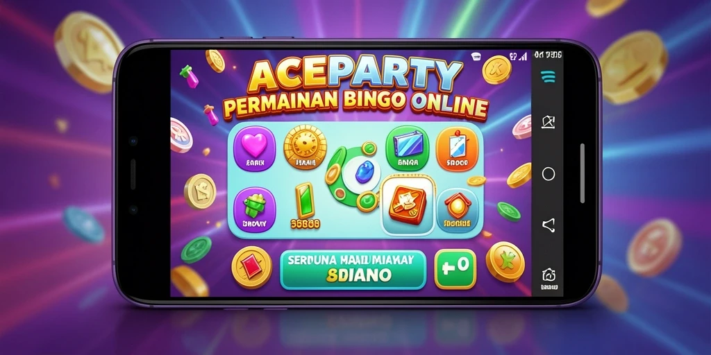 Gameplay seru dalam aplikasi Bingo ACEPARTY.