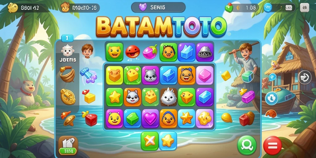 Tampilan gameplay seru dari BATAMTOTO yang penuh warna.