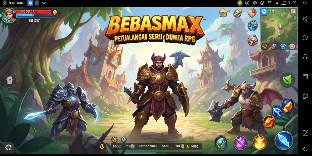 Tampilan gameplay seru dan menantang dari BEBASMAX.