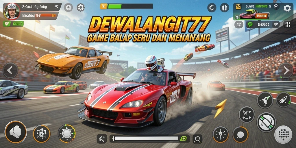 Tampilan menarik dari gameplay balap DEWALANGIT77 yang mendebarkan.