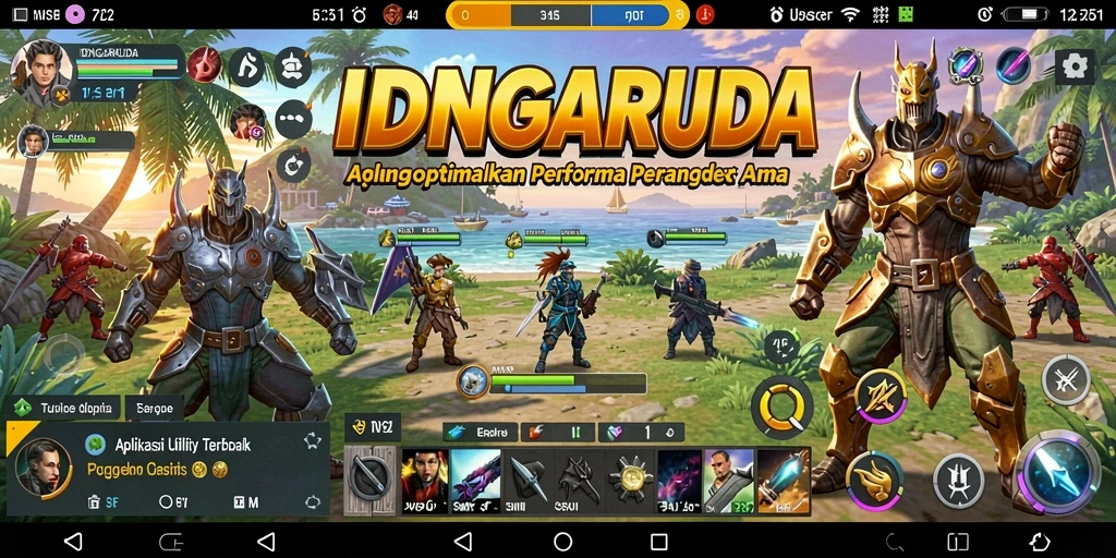 Tampilan antarmuka IDNGARUDA yang sederhana dan intuitif untuk penggunaan Utility.