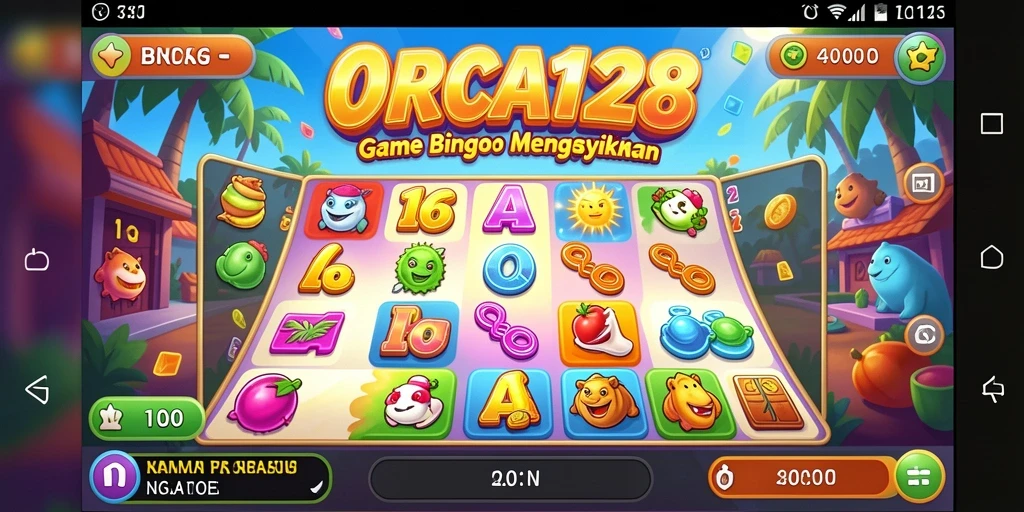 Tampilan menarik gameplay Bingo di ORCA128.