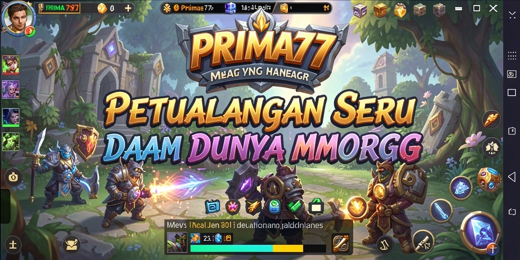 Tampilan gameplay seru dan interaktif dalam PRIMA77.