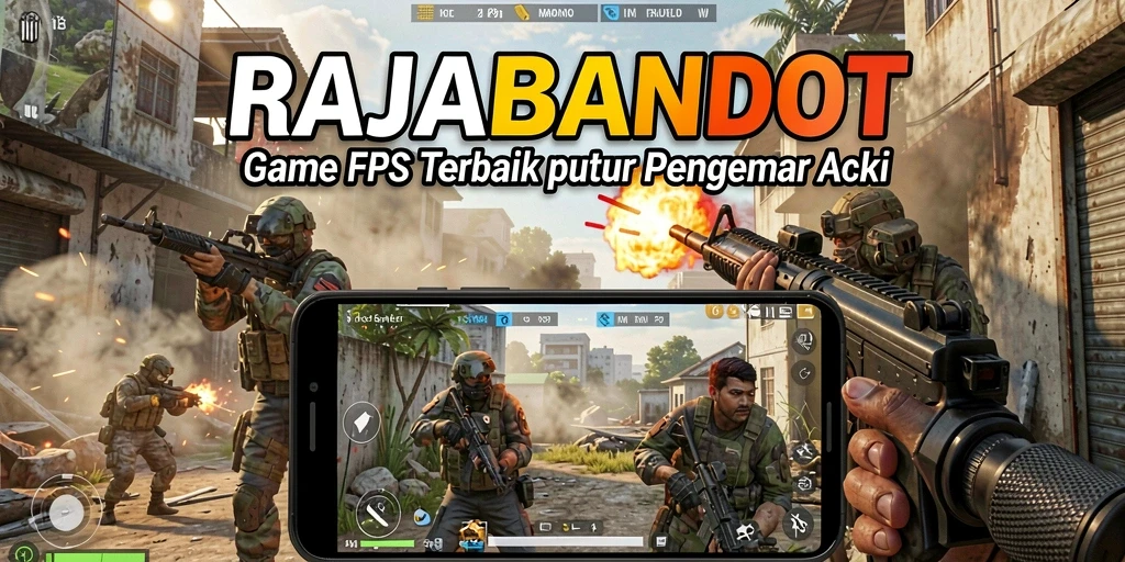Screenshot gameplay RAJABANDOT menampilkan aksi mendebarkan di medan perang.